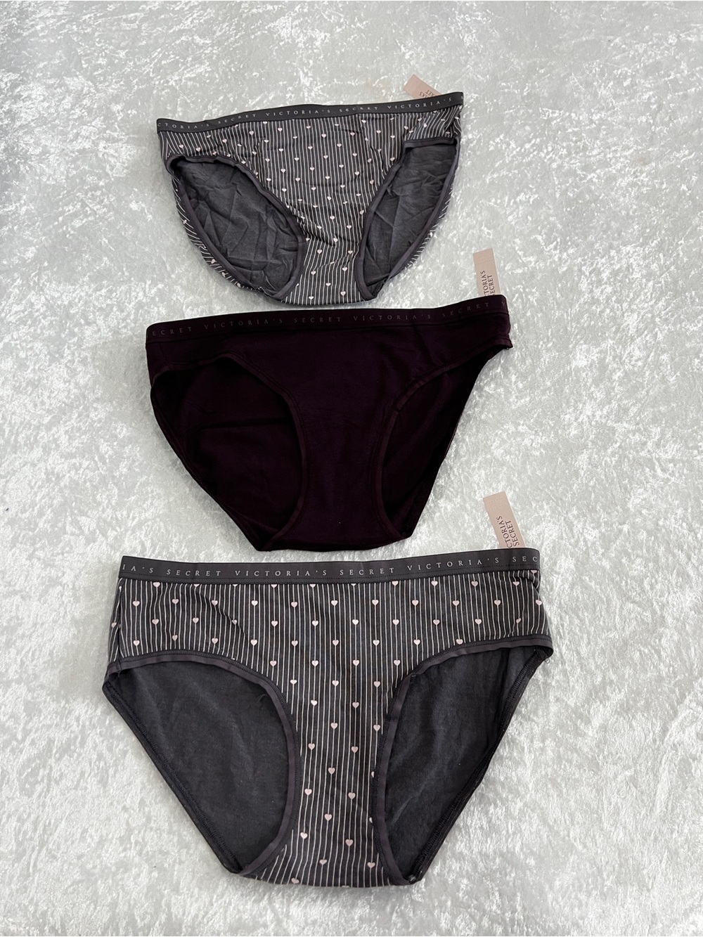 Victoria's Secret & Pink Lot Of Three Underwear Panties Brief Size Small